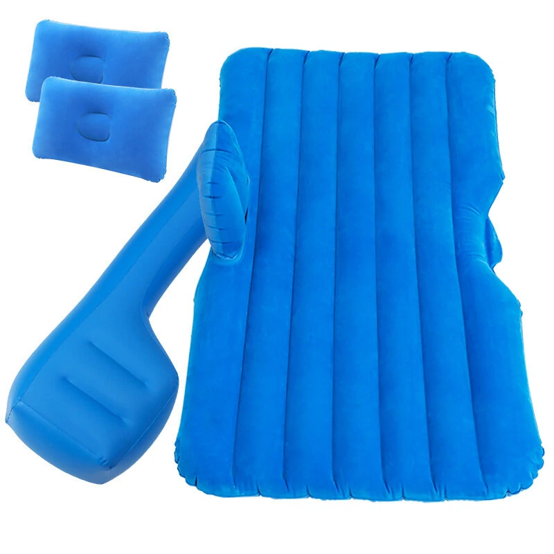 (image for) 138x85cm Car Air Inflatable Travel Mattress Back Seat Bed Multifunctional Sofa Air Bed Pillow With Air Outdoor Camping Mat