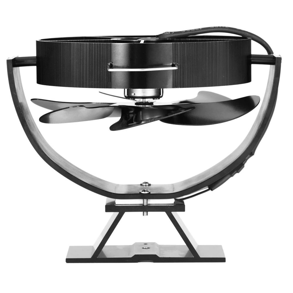 (image for) 6 Blade Wood Burner Fireplace Fan Mini Heat Powered Stove Fan Eco-fan Quiet Home Efficient Heat Distribution