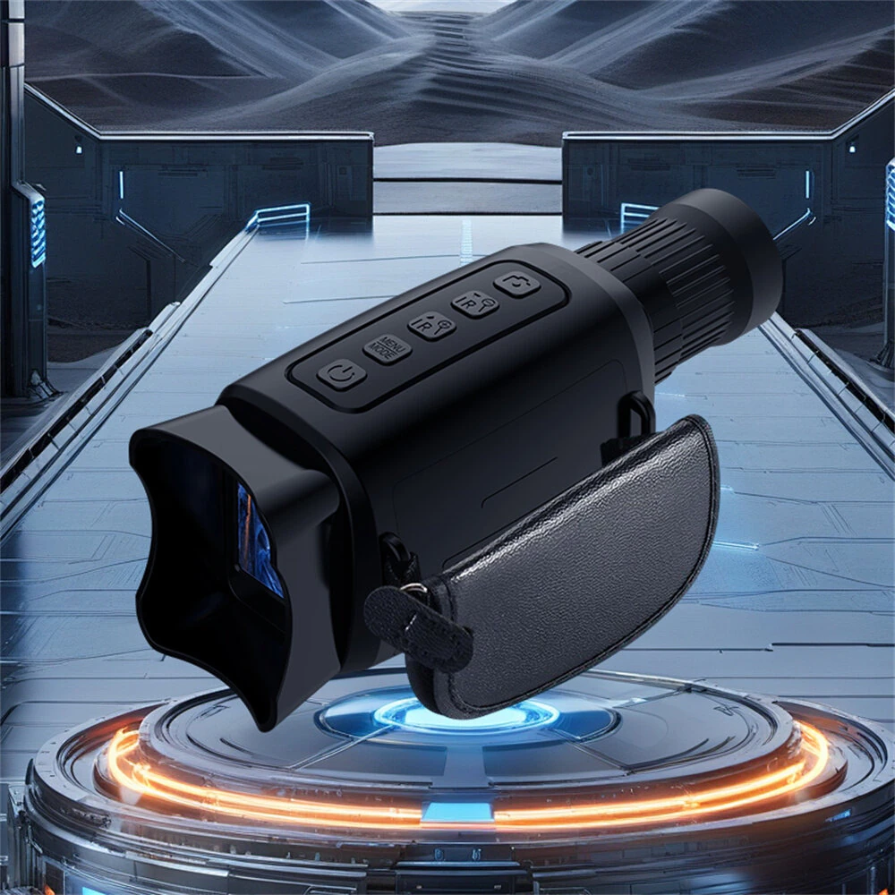 (image for) IPRee Monocular Night Vision Device 1080P HD Infrared Camera 16X Digital Light Zoom Telescope with 2 inch TFT Screen Support Photo and Video Recording